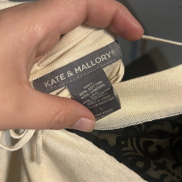 Kate & Mallory Lace Shoulder V Neck - Picture 4 of 4